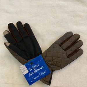 JAMES PAUL XL Women’s Winter Brown Touchscreen Thermal Flex Grip Gloves